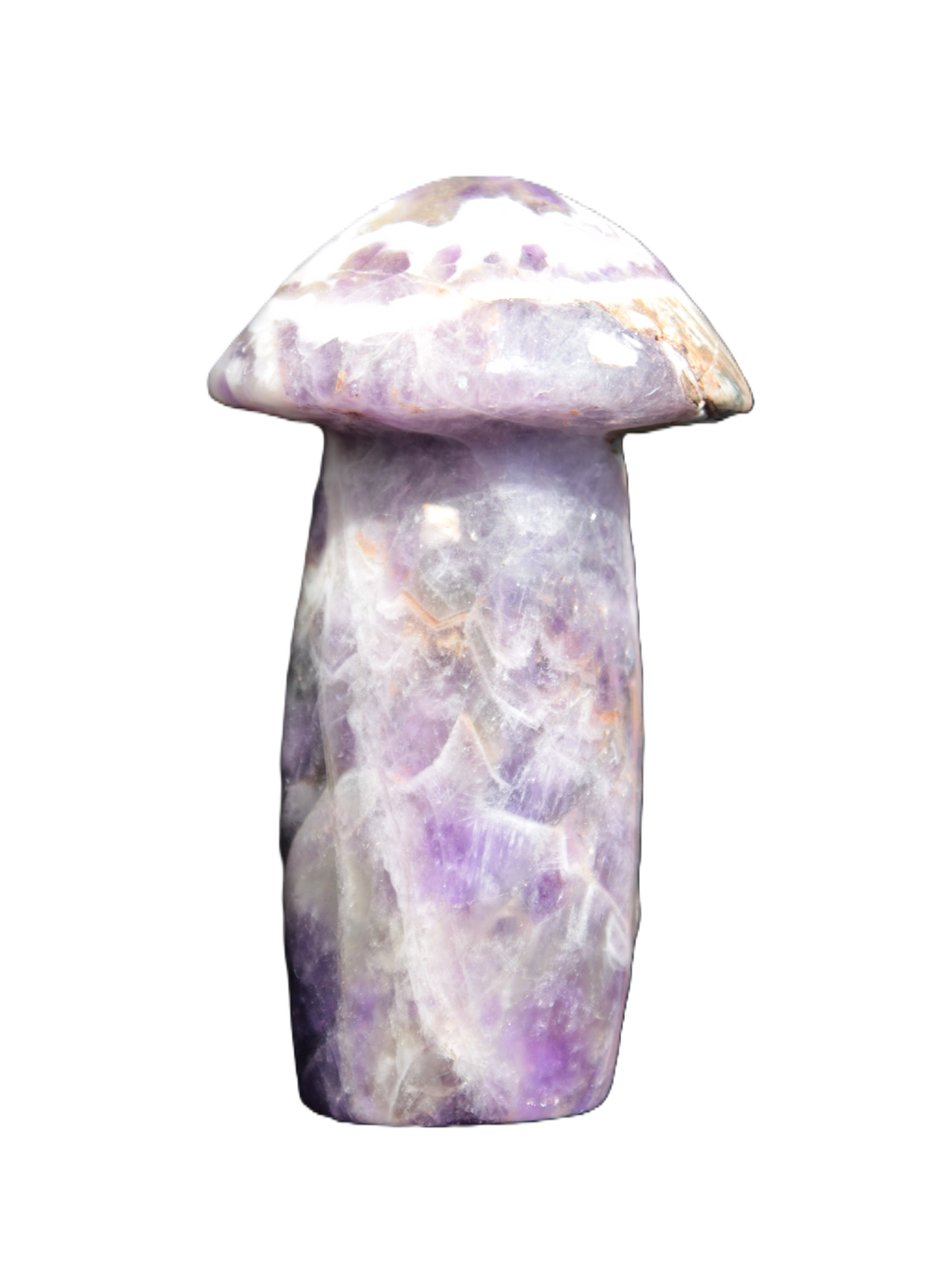 Chevron Amethyst mushroom 67mm 92g - Rocks and Things Store