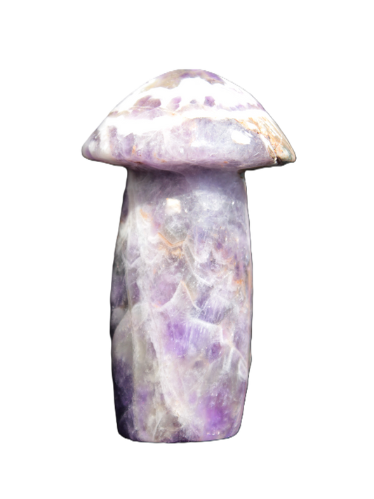 Chevron Amethyst mushroom 67mm 92g - Rocks and Things Store