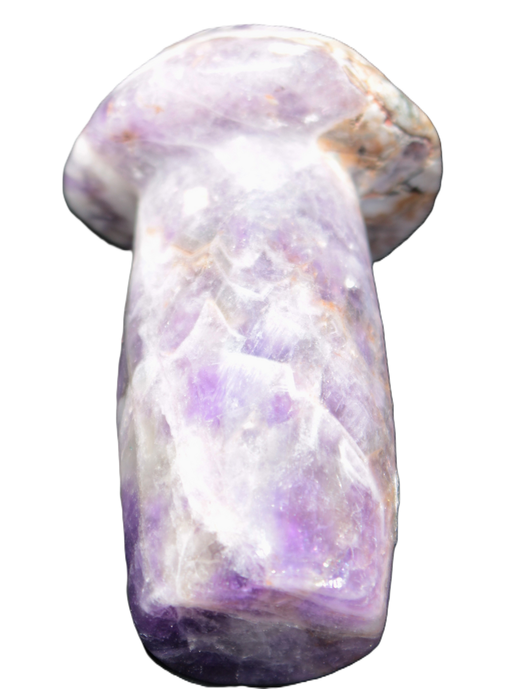 Chevron Amethyst mushroom 67mm 92g - Rocks and Things Store