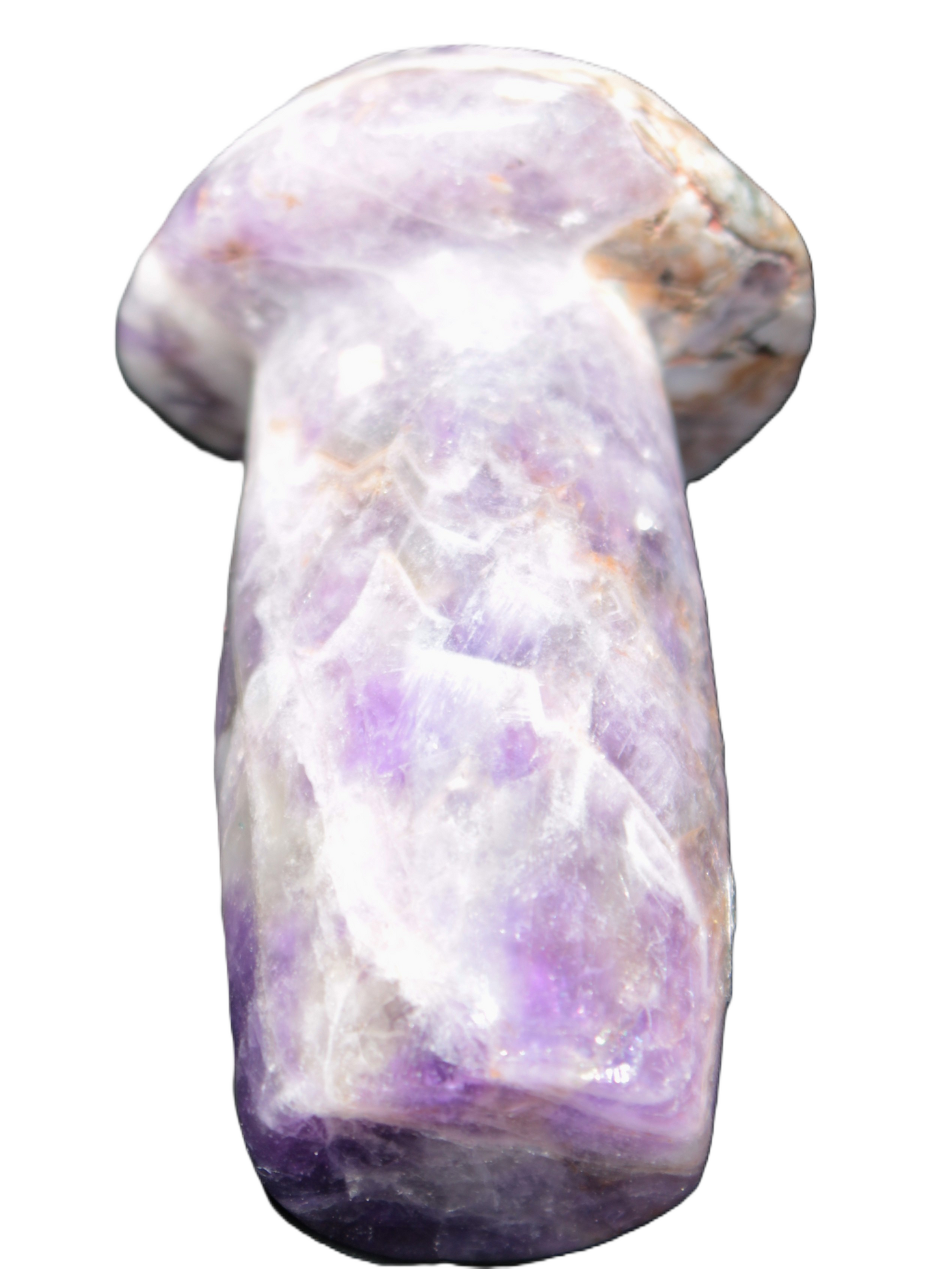 Chevron Amethyst mushroom 67mm 92g - Rocks and Things Store