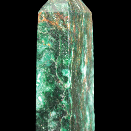 African Emerald Quartz wand 92*22*27mm 132g in sunlight - Rocks and Things Store