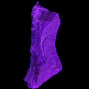 Pink Rhodochrosite crystal 60*23*10mm 27.6g in UV light - Rocks and Things Store