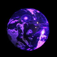 Moss Agate sphere 99mm 1322g in UV light - Rocks and Things Store