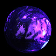 Moss Agate sphere 99mm 1322g in UV light - Rocks and Things Store