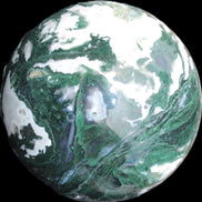 Moss Agate sphere 99mm 1322g Rocks and Things Store