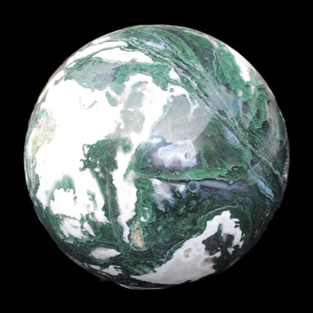 Moss Agate sphere 99mm 1322g Rocks and Things Store