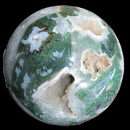 Moss Agate sphere from Madagascar 108mm 1673g Rocks and Things Store