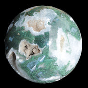 Moss Agate sphere from Madagascar 108mm 1673g Rocks and Things Store