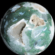 Moss Agate sphere from Madagascar 108mm 1673g Rocks and Things Store