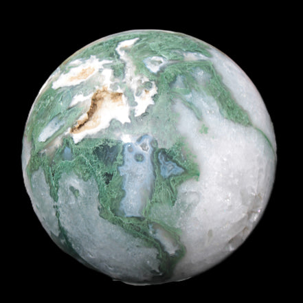 Moss Agate sphere from Madagascar 108mm 1673g Rocks and Things Store