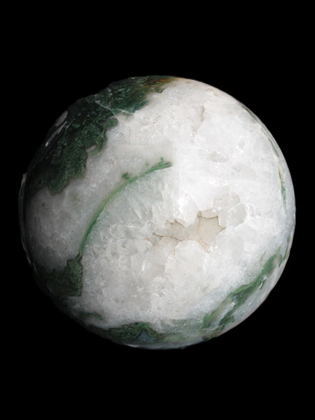 Moss Agate sphere from Madagascar 108mm 1673g Rocks and Things Store