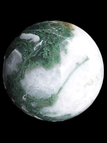 Moss Agate sphere from Madagascar 108mm 1673g Rocks and Things Store