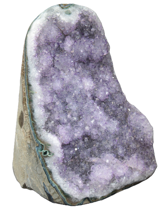 Beautiful Amethyst geode cluster 103*106*31mm 1300g - Rocks and Things Store
