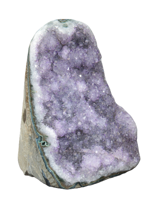 Beautiful Amethyst geode cluster 103*106*31mm 1300g - Rocks and Things Store