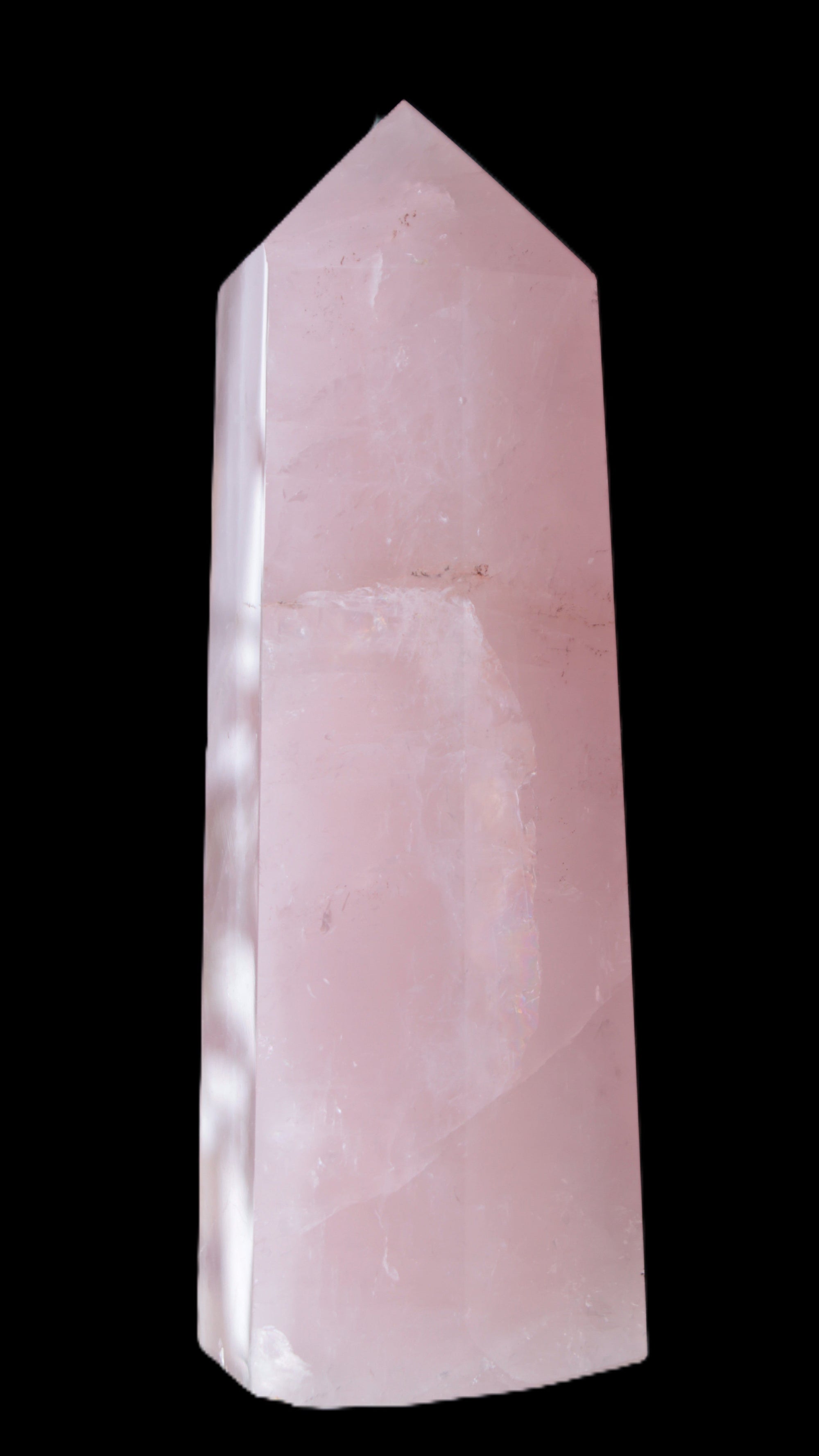Pink Rose Quartz obelisk 65*65*208mm 1570g Rocks and Things Store