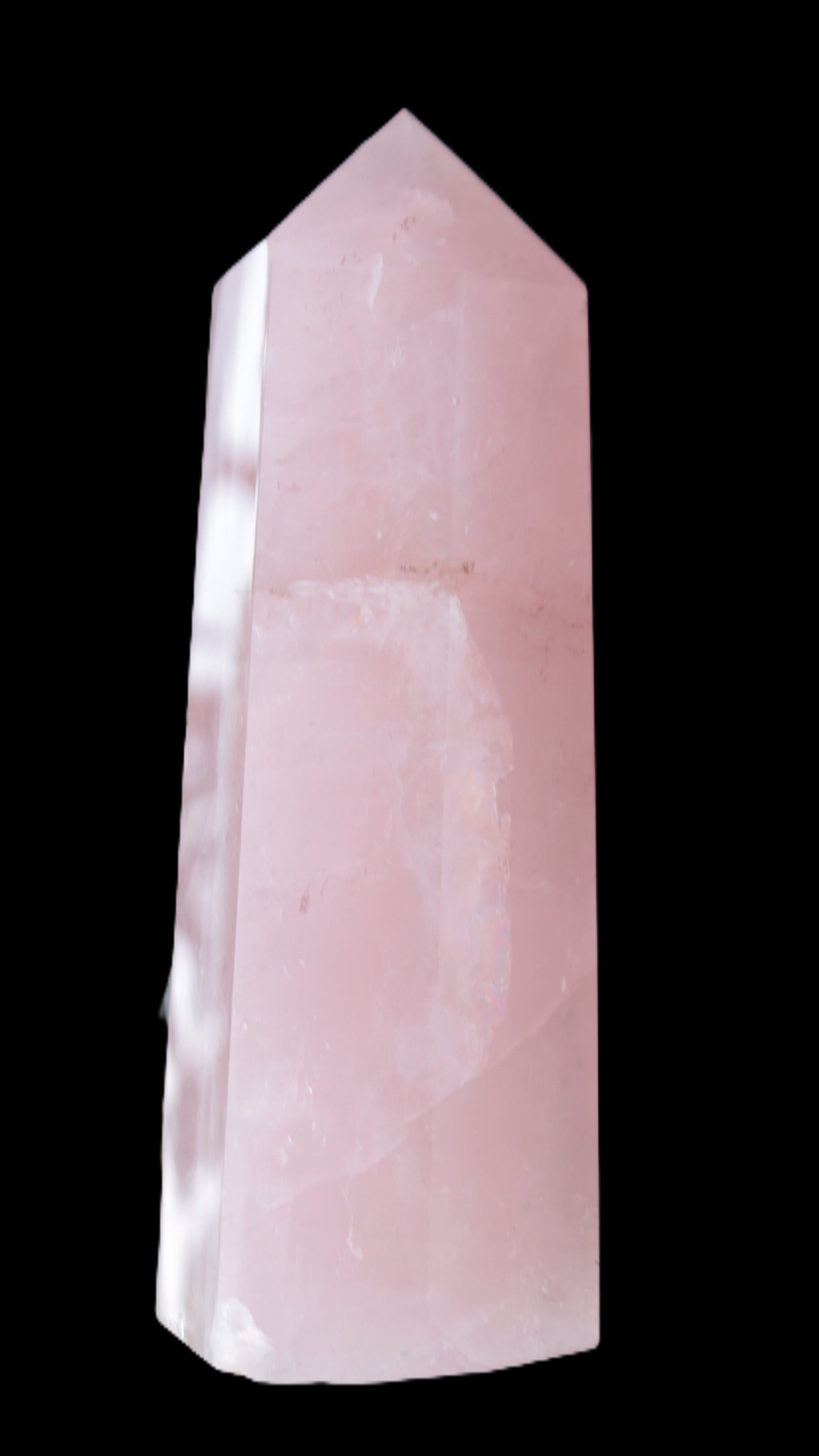 Pink Rose Quartz obelisk 65*65*208mm 1570g Rocks and Things Store