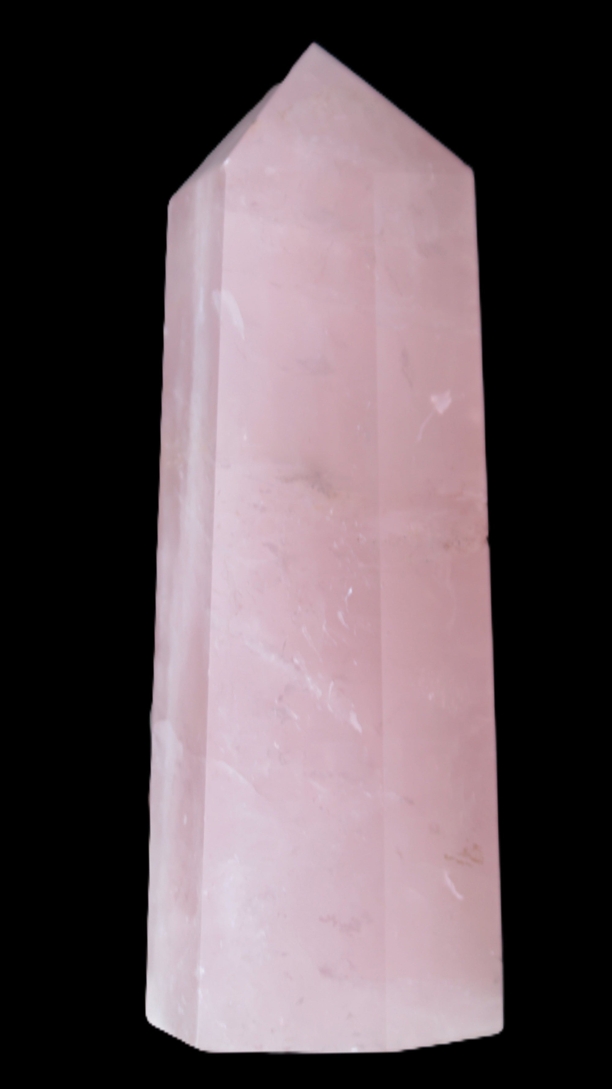 Pink Rose Quartz obelisk 65*65*208mm 1570g Rocks and Things Store