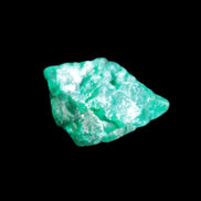 Green Dioptase specimen from the Congo 25*8*20mm 35ct 6.9g in bright sunshine - Rocks and Things Store
