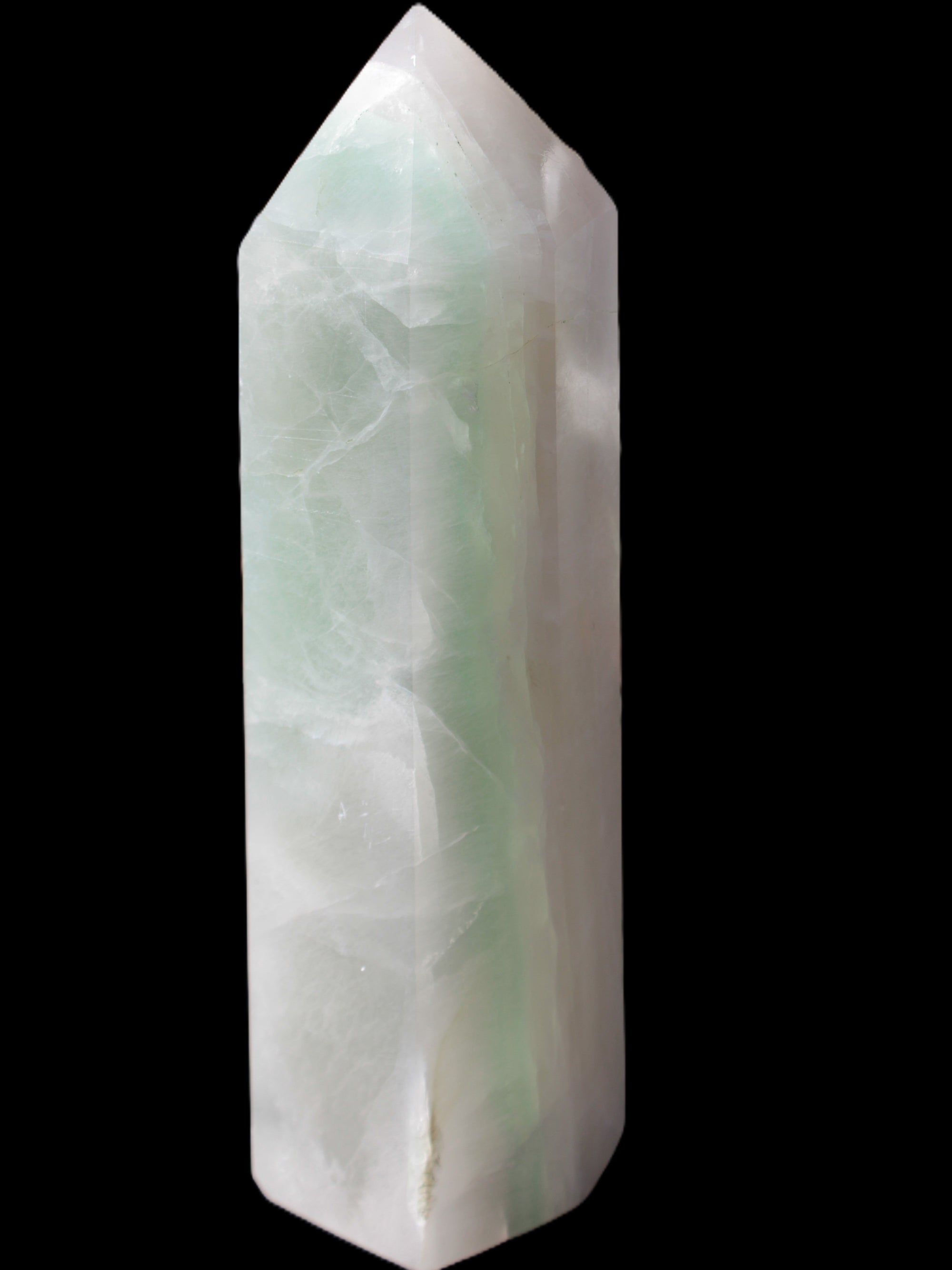 Fluorite obelisk 50*50*190mm 1173g in sunlight - Rocks and Things Store