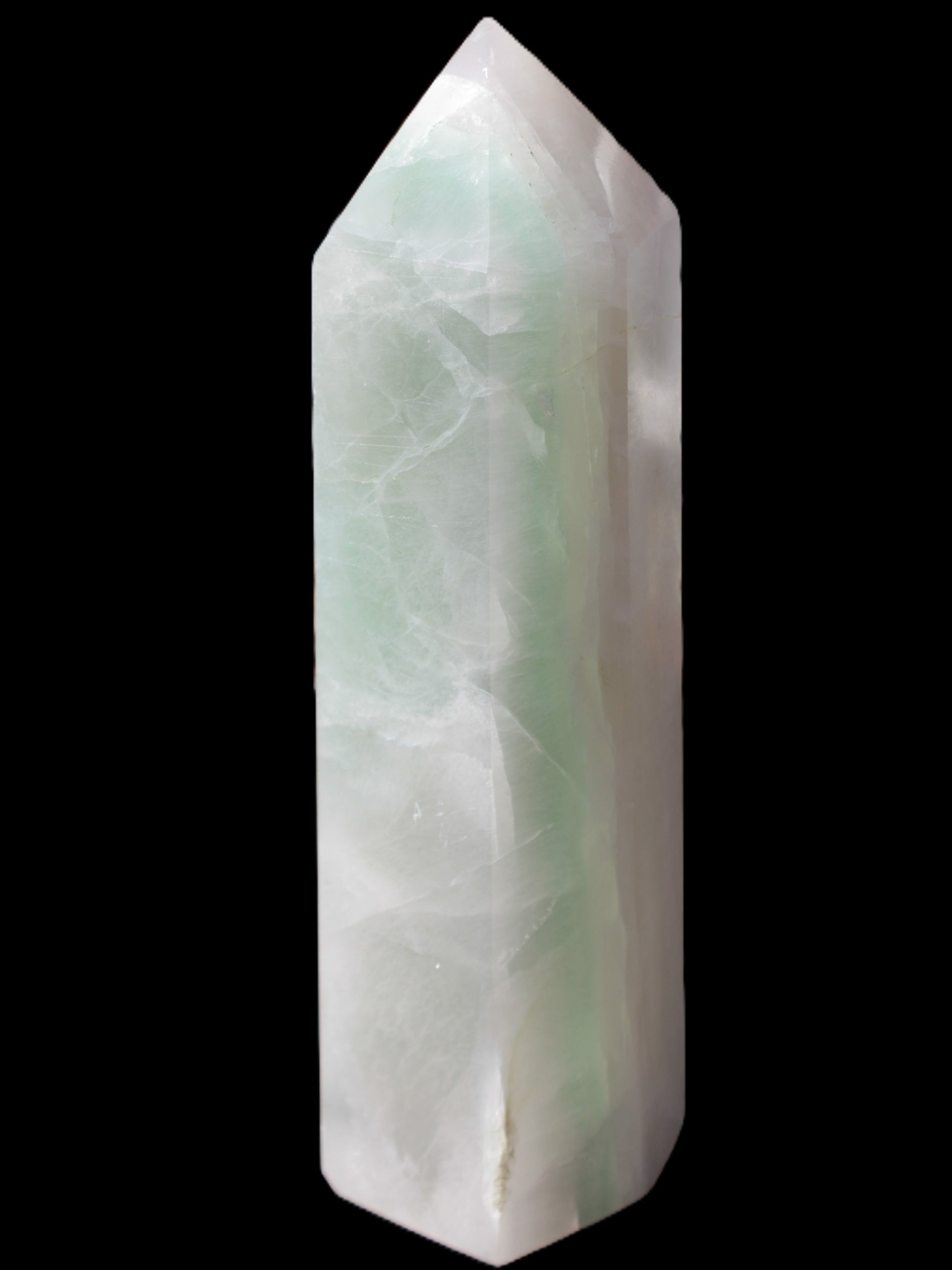 Fluorite obelisk 50*50*190mm 1173g in sunlight - Rocks and Things Store