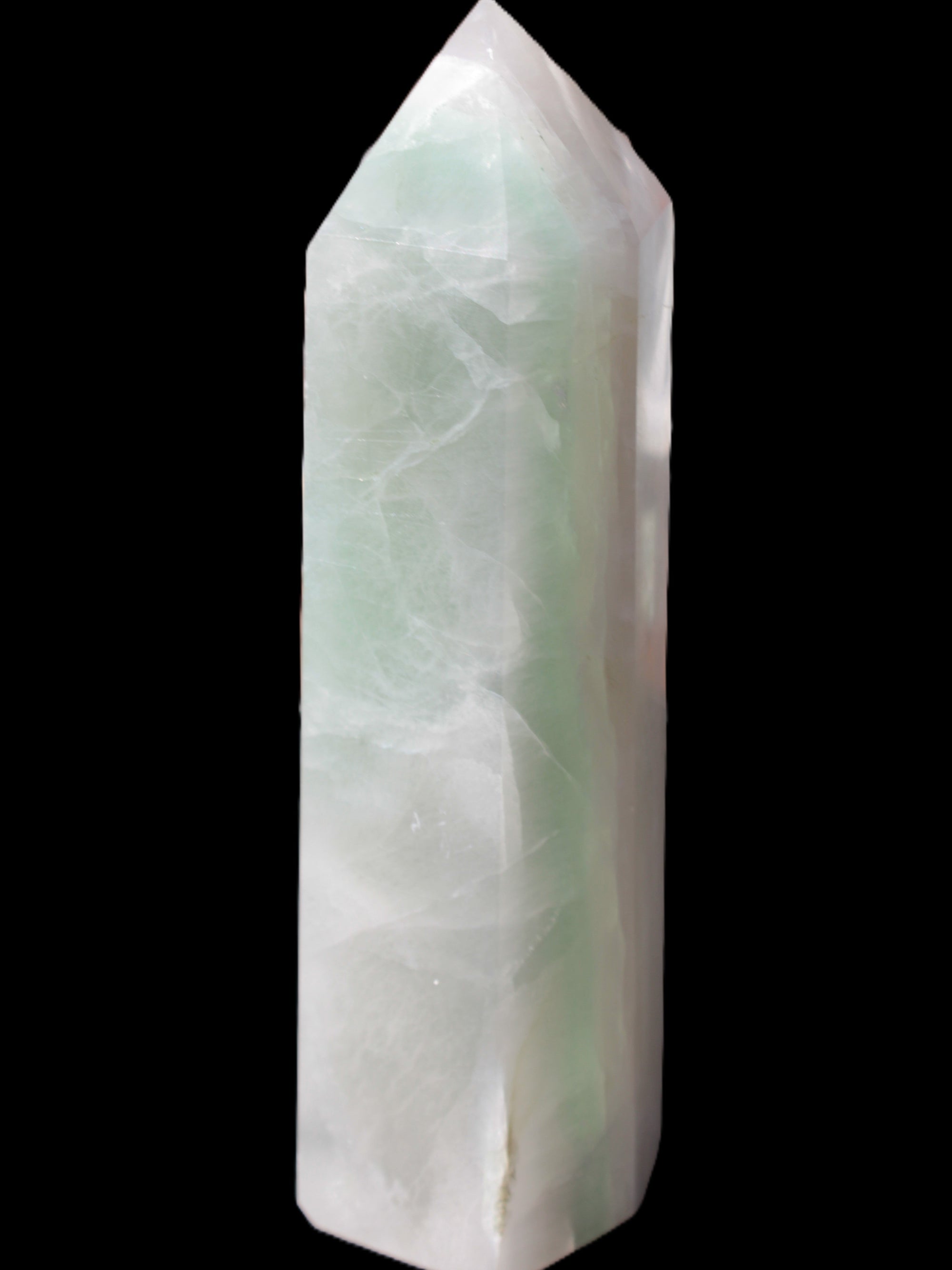 Fluorite obelisk 50*50*190mm 1173g in sunlight - Rocks and Things Store
