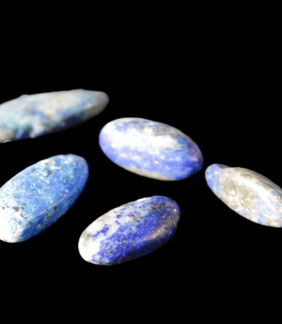 Lapis Lazuli small stones 11-12g in sunlight