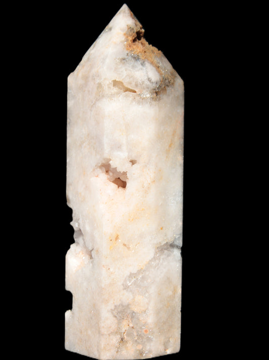 Rose Quartz geode obelisk 136*38*39mm 326g Rocks and Things Store