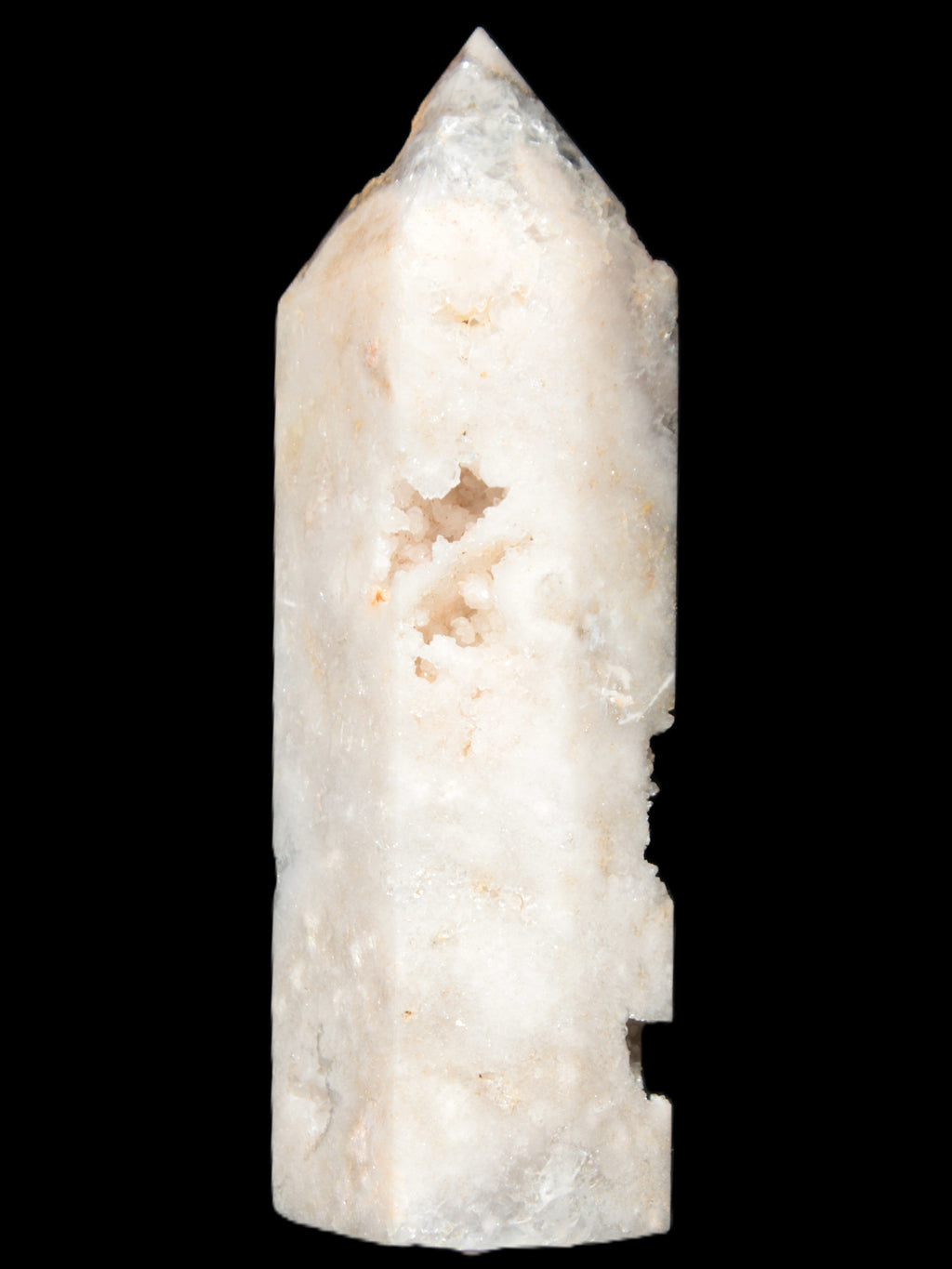 Rose Quartz geode obelisk 136*38*39mm 326g Rocks and Things Store