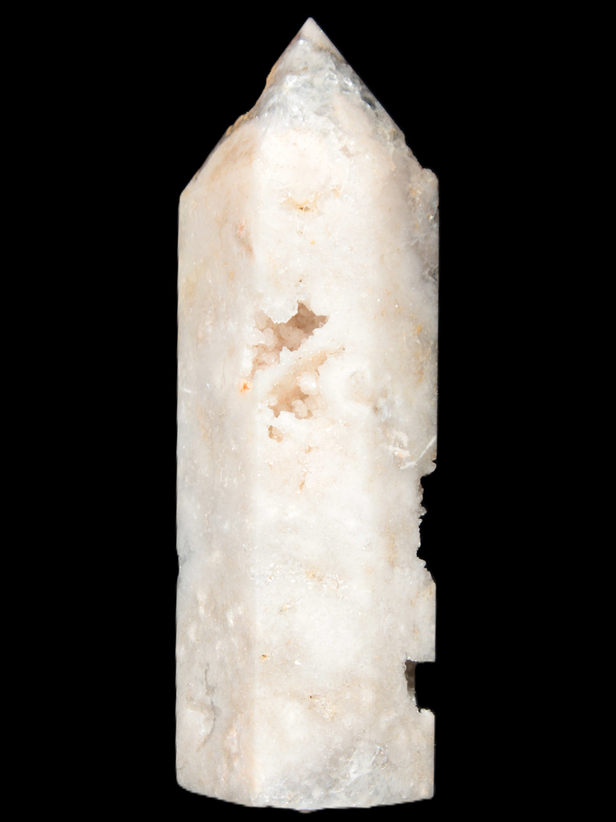 Rose Quartz geode obelisk 136*38*39mm 326g Rocks and Things Store