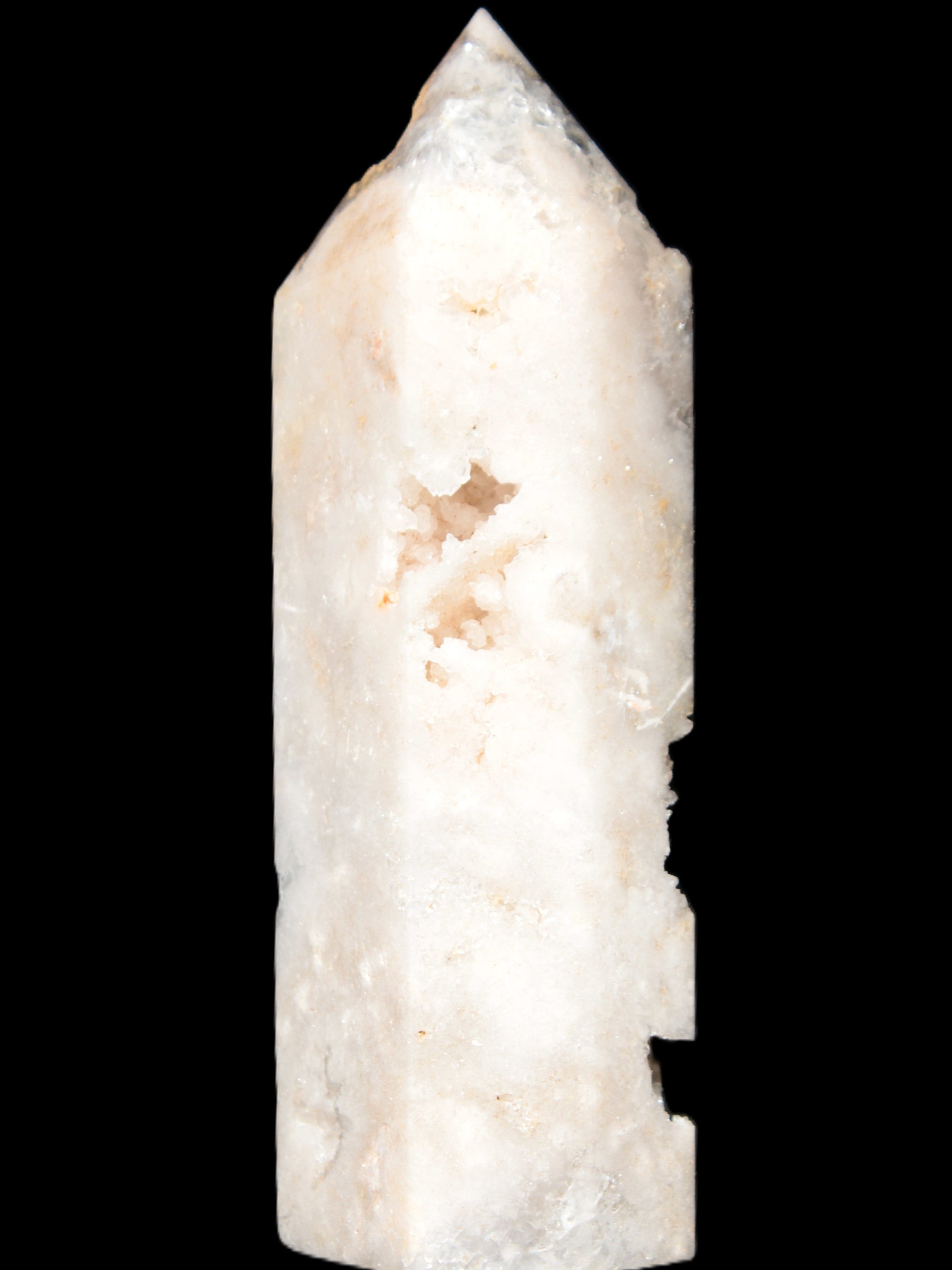 Rose Quartz geode obelisk 136*38*39mm 326g Rocks and Things Store
