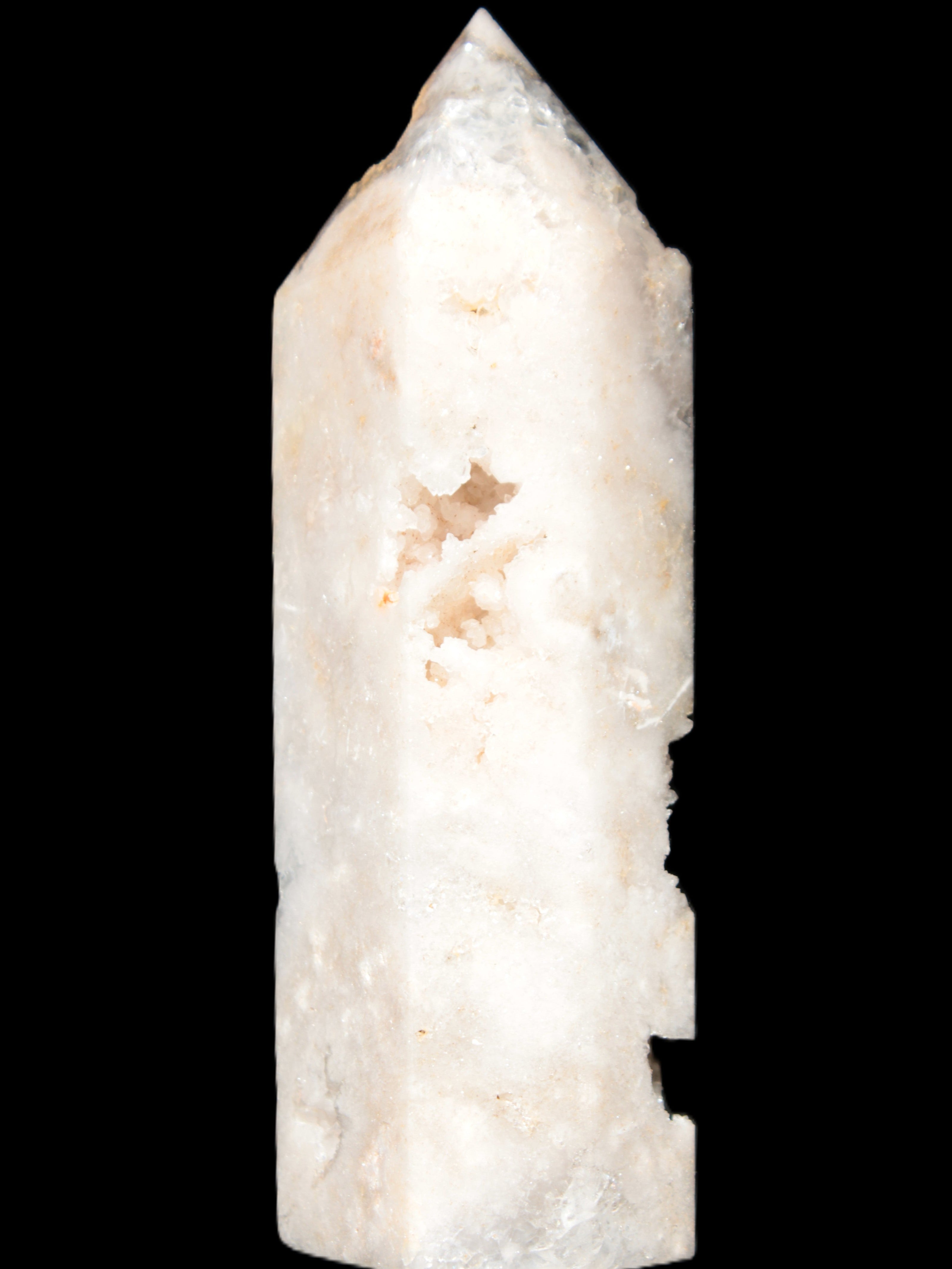 Rose Quartz geode obelisk 136*38*39mm 326g Rocks and Things Store