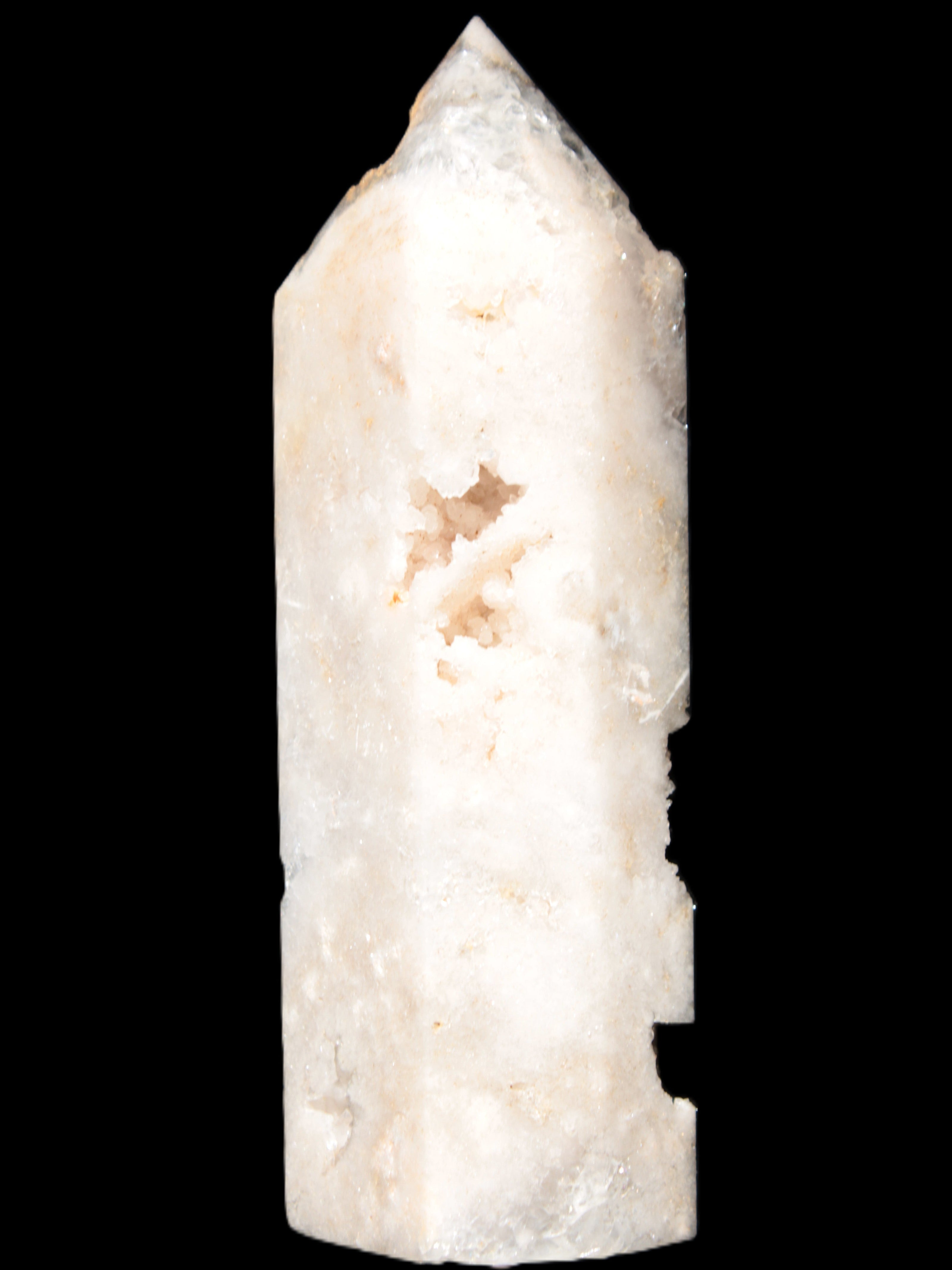 Rose Quartz geode obelisk 136*38*39mm 326g Rocks and Things Store