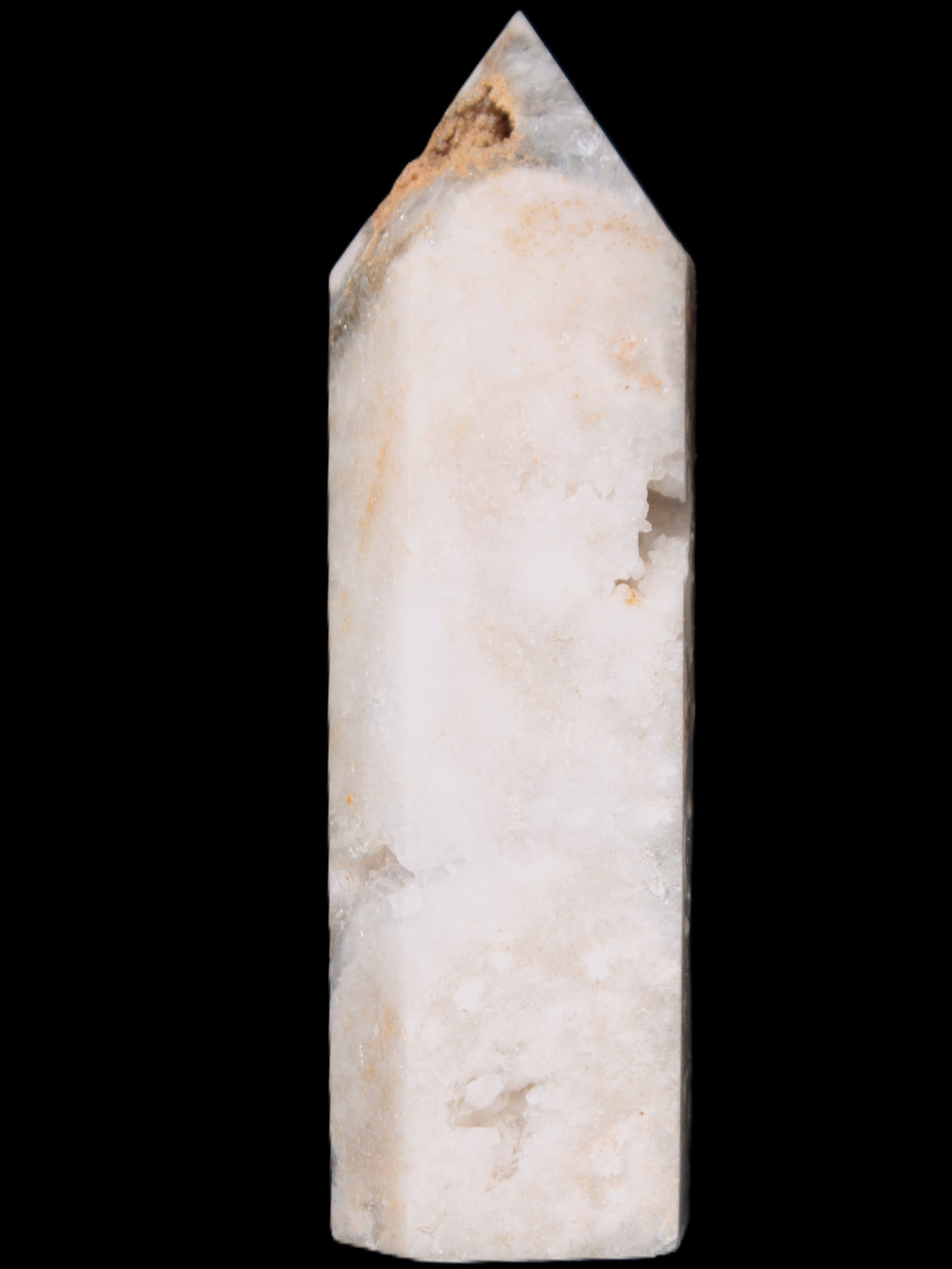 Rose Quartz geode obelisk 136*38*39mm 326g Rocks and Things Store