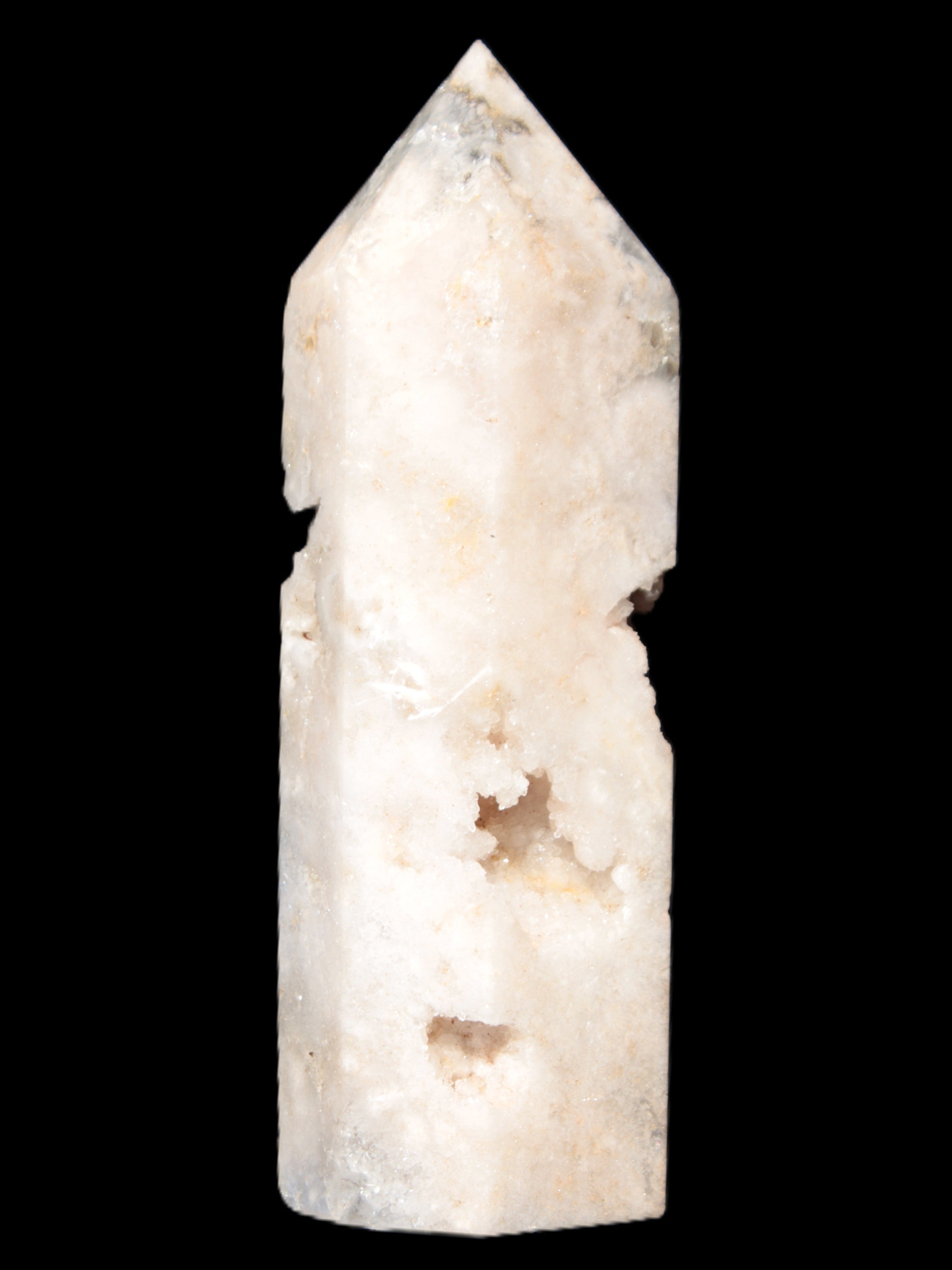 Rose Quartz geode obelisk 136*38*39mm 326g Rocks and Things Store