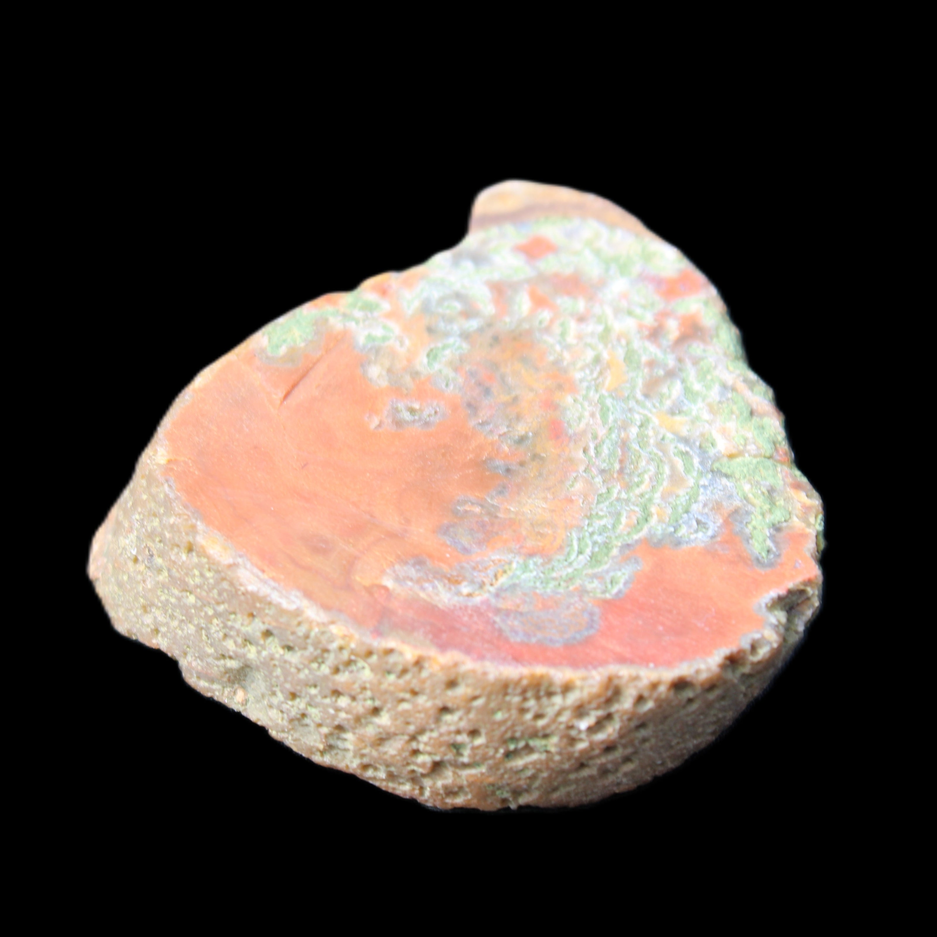 Surya Agate geode specimen 46*47*14mm 52g in sunlight - Rocks and Things Store