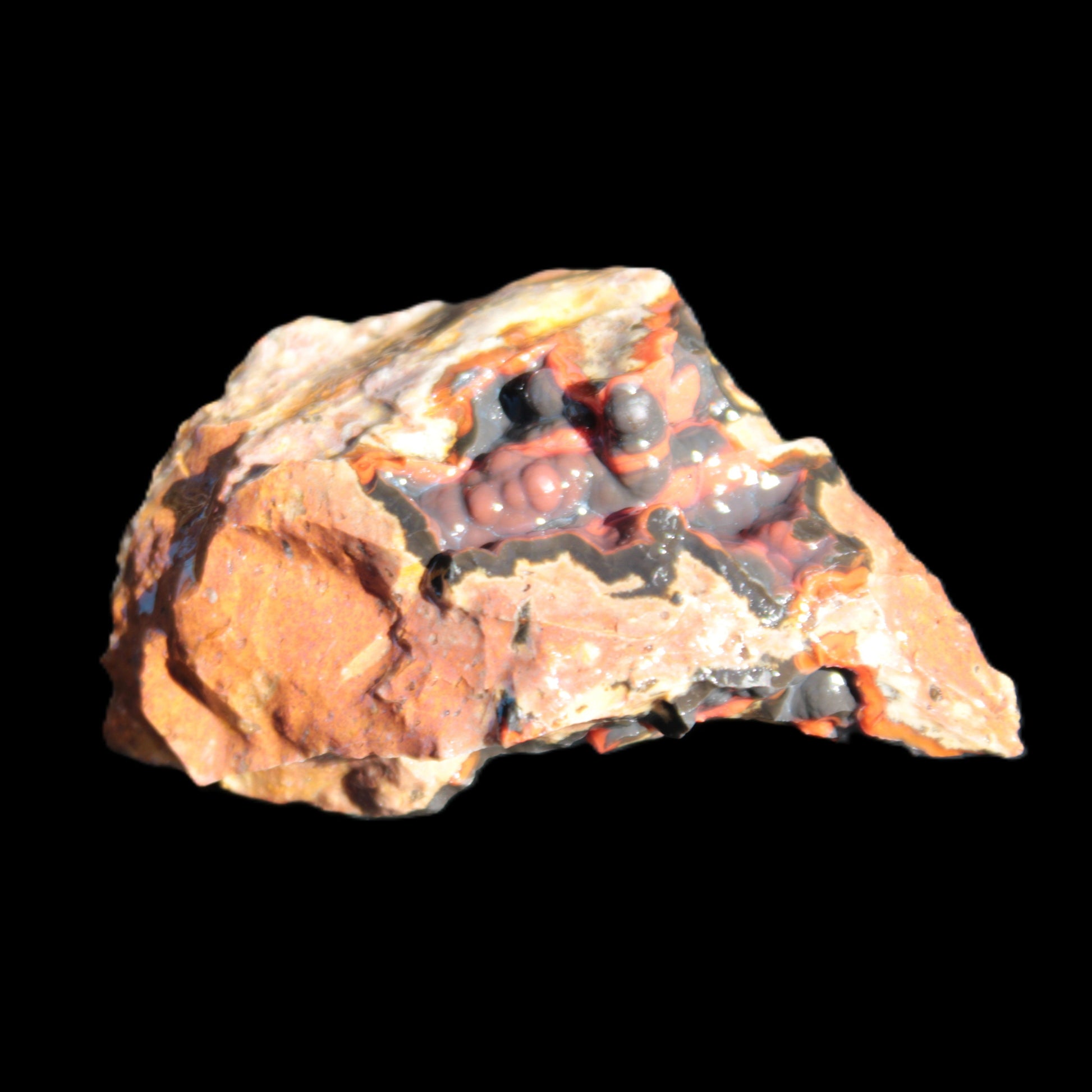 Warring States Carnelian Agate geode 53*50*29mm 90g Rocks and Things Store
