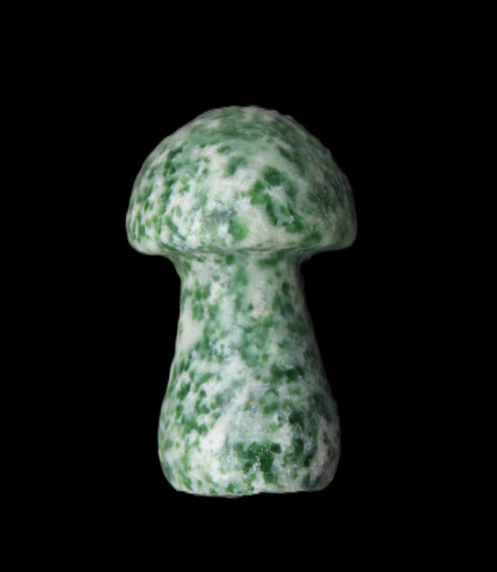 Moss Agate mushroom 35*21*21mm 22g in sunlight - Rocks and Things Store