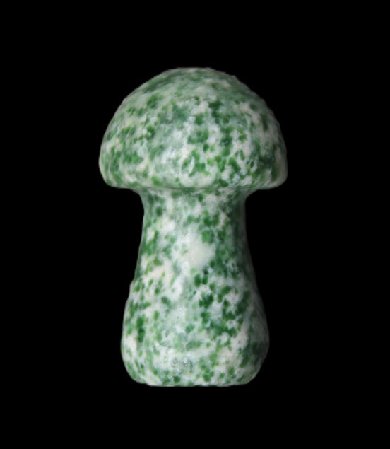 Moss Agate mushroom 35*21*21mm 22g in sunlight - Rocks and Things Store