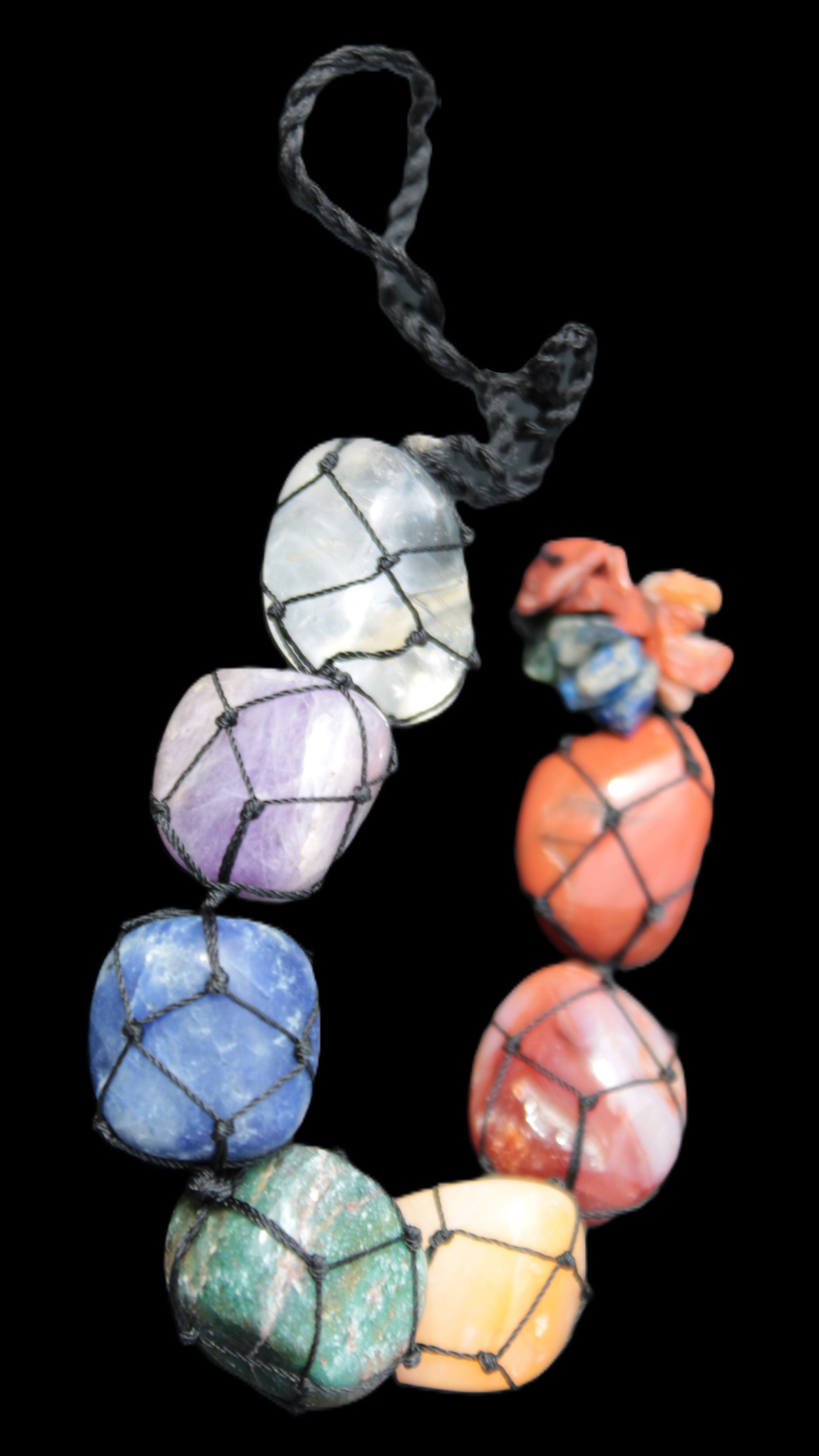Seven Chakra Hanging ornament 300mm 100g Rocks and Things Store