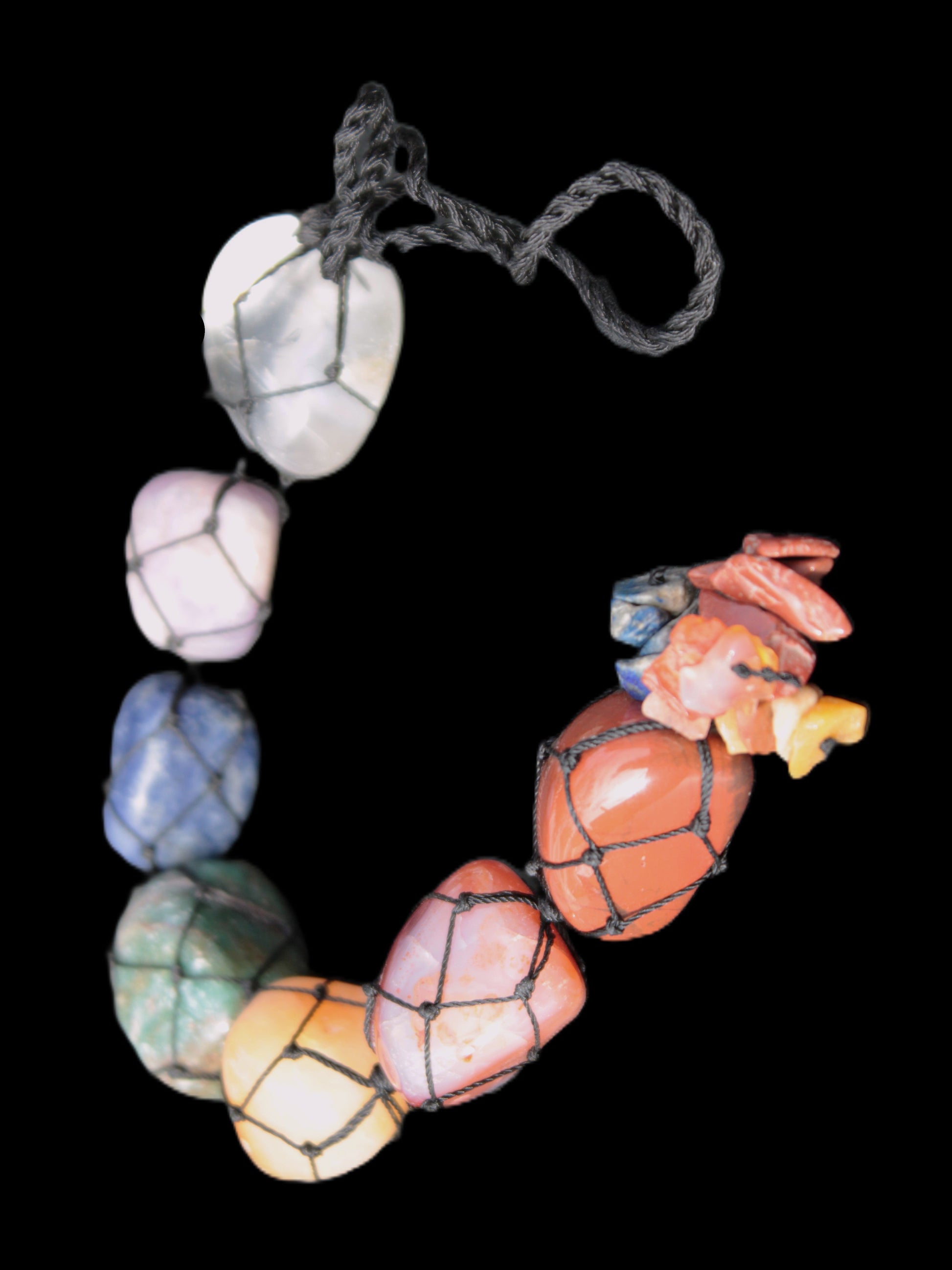 Seven Chakra Hanging ornament 300mm 100g Rocks and Things Store