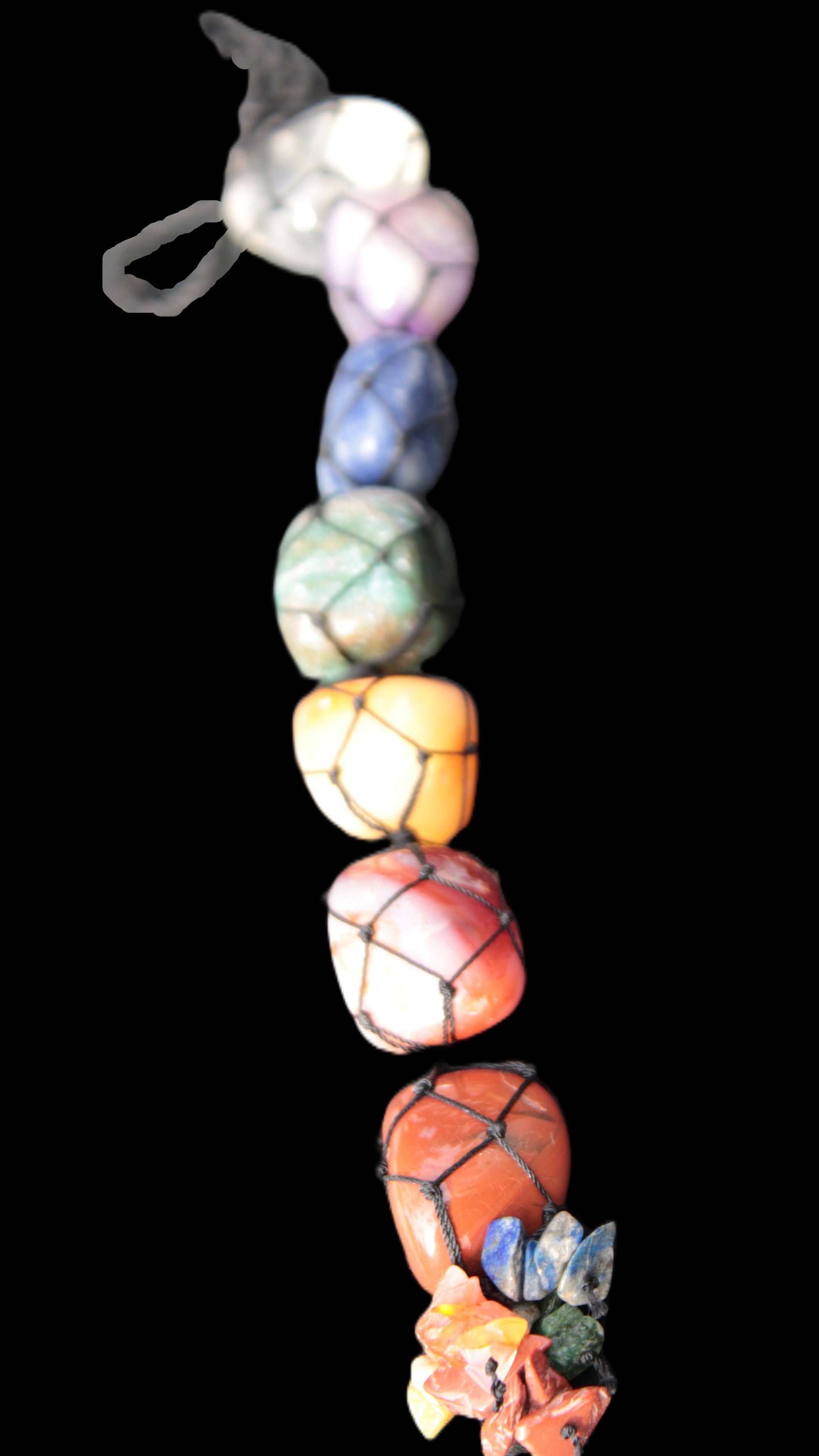 Seven Chakra Hanging ornament 300mm 100g Rocks and Things Store