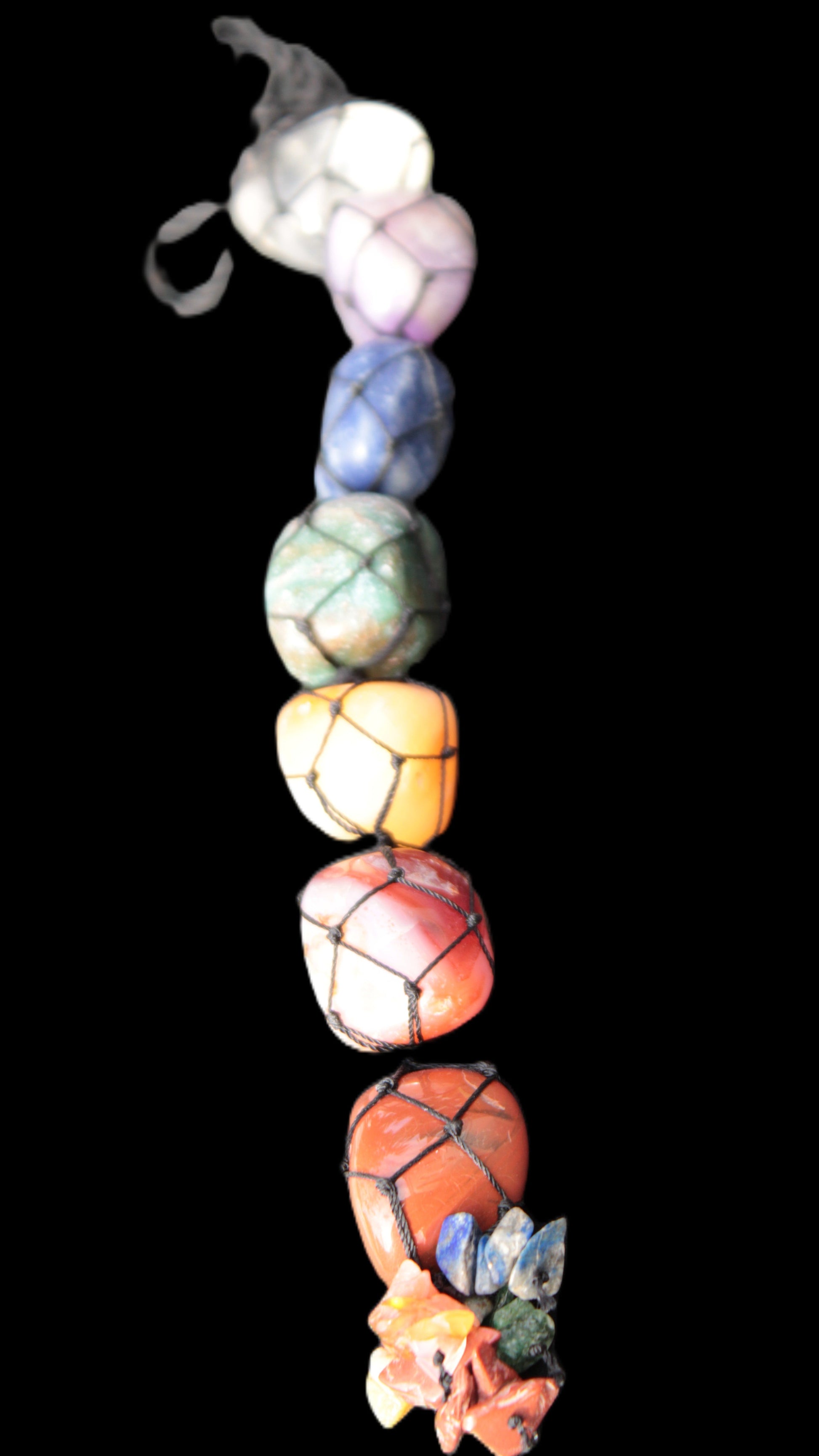 Seven Chakra Hanging ornament 300mm 100g Rocks and Things Store