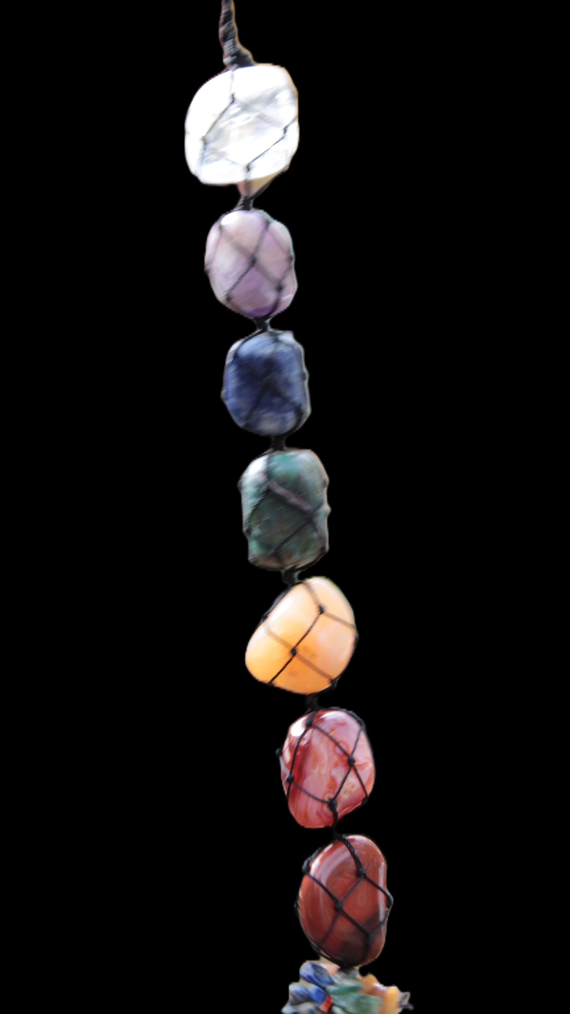 Seven Chakra Hanging ornament 300mm 100g Rocks and Things Store