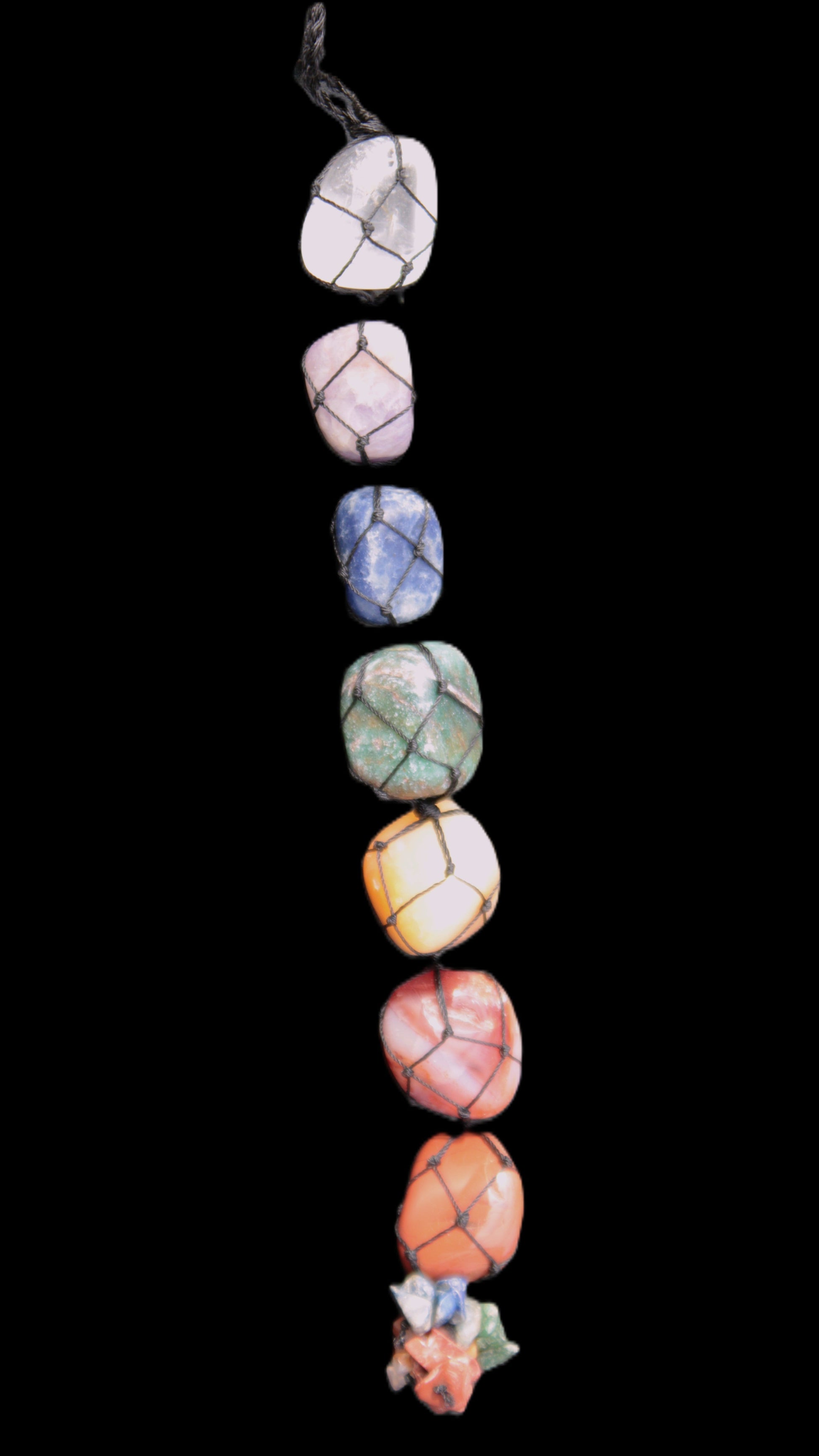 Seven Chakra Hanging ornament 300mm 100g Rocks and Things Store