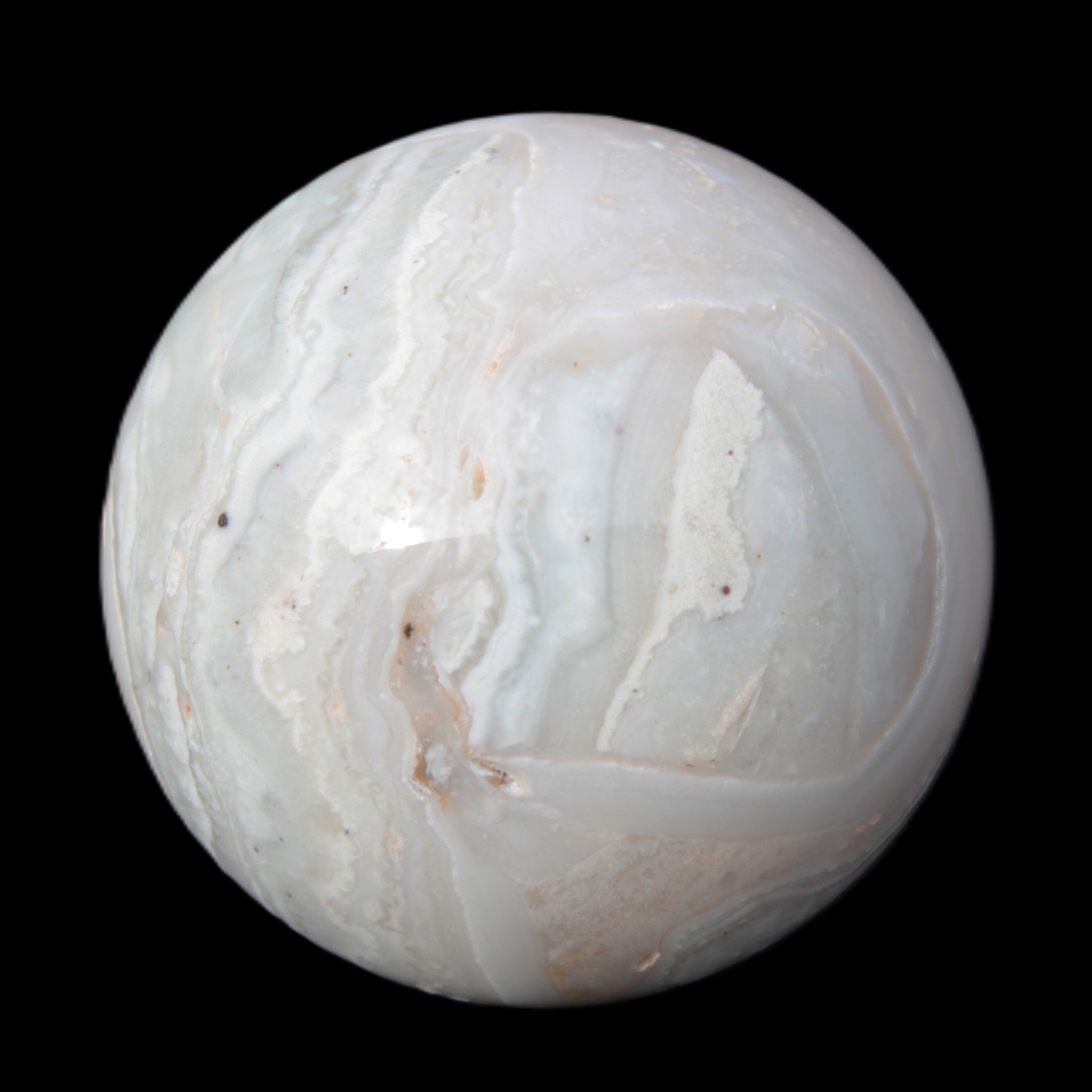 Pink Crazy Lace Agate sphere 70mm 464g Rocks and Things Store