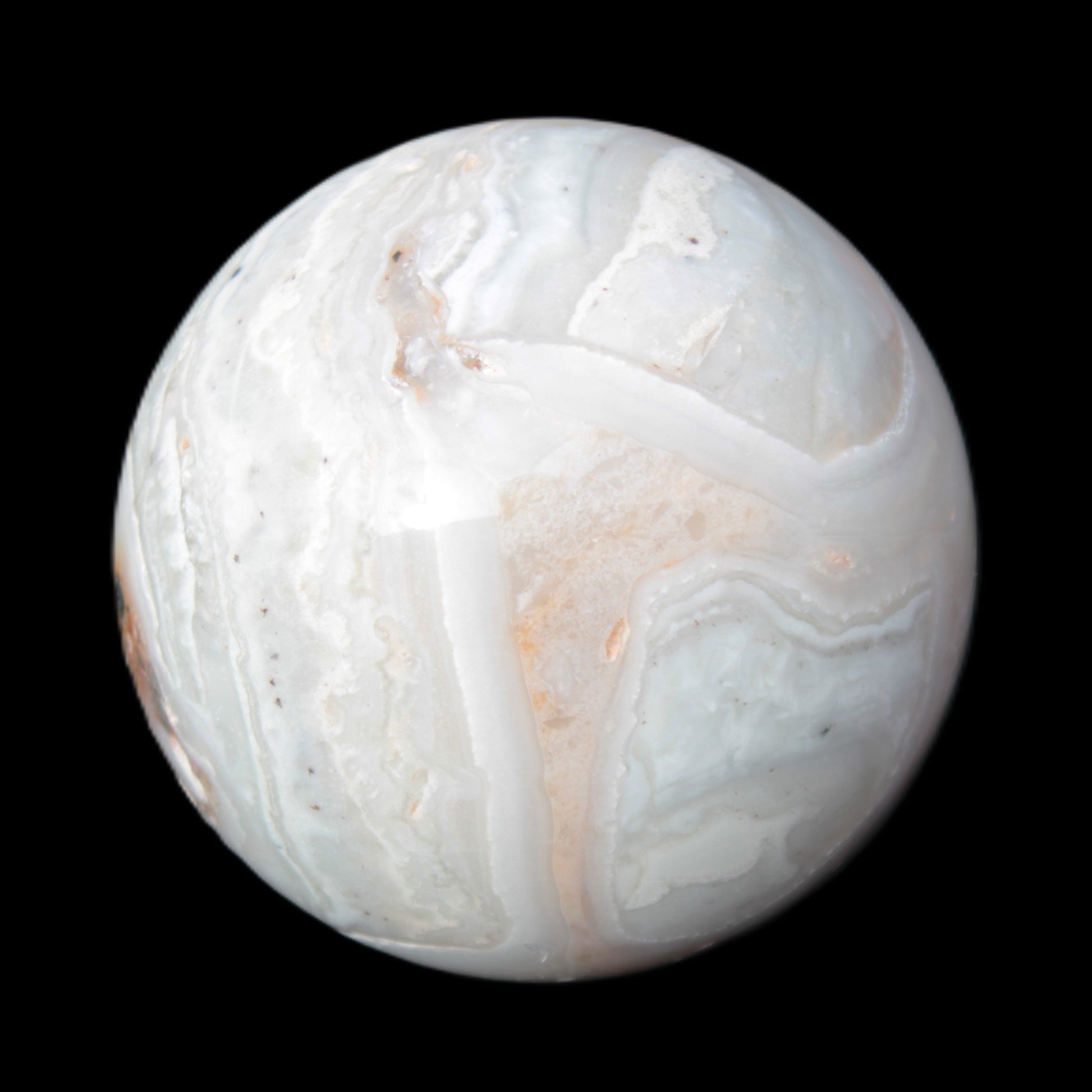 Pink Crazy Lace Agate sphere 70mm 464g Rocks and Things Store