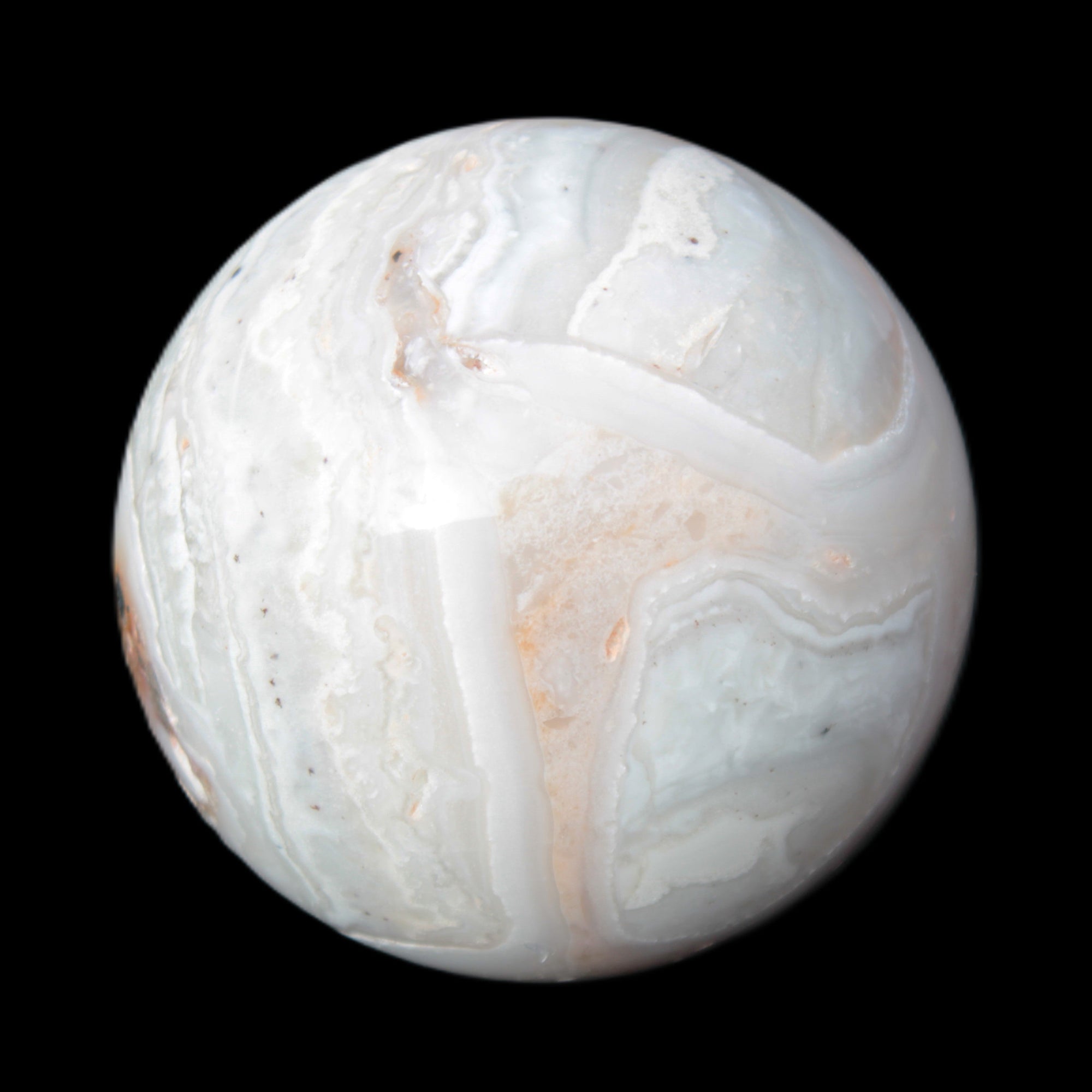 Pink Crazy Lace Agate sphere 70mm 464g Rocks and Things Store