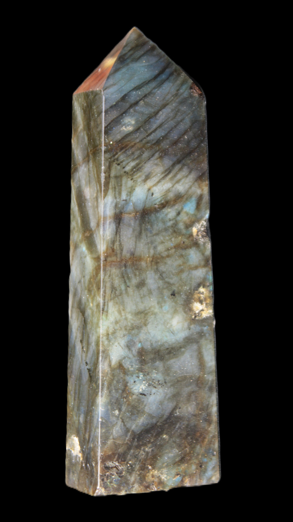 Labradorite obelisk 42*23*143mm 318g Rocks and Things Store