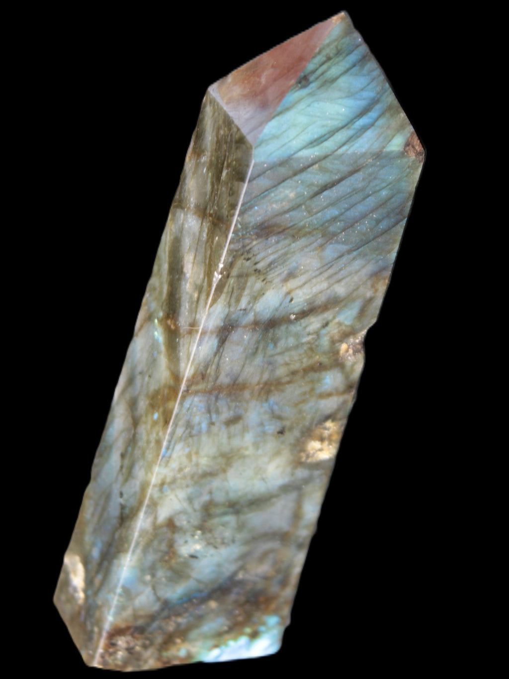 Labradorite obelisk 42*23*143mm 318g Rocks and Things Store