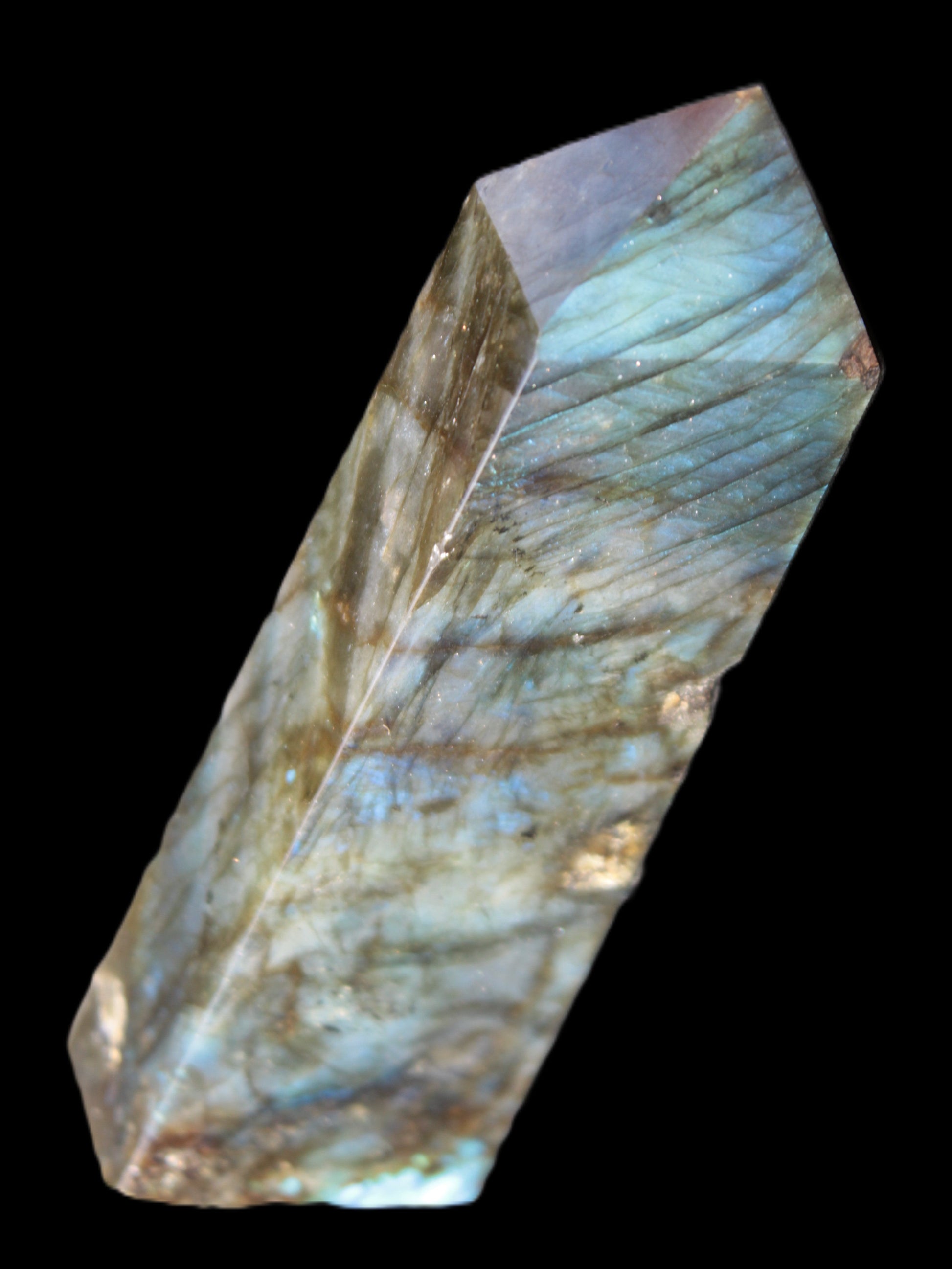 Labradorite obelisk 42*23*143mm 318g Rocks and Things Store